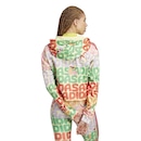 Blusão de Moletinho com Capuz adidas x Farm Rio 3-Stripes - Feminino - Foto 3