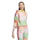 Blusão de Moletinho com Capuz adidas x Farm Rio 3-Stripes - Feminino - Foto 4