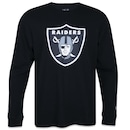 Camiseta New Era Manga Longa NFL Las Vegas Raiders Core - Masculina - Foto 1
