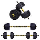 Kit de Halteres Yangfit com Anilhas e Barra - 25kg - Foto 8