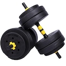 Kit de Halteres Yangfit com Anilhas e Barra - 25kg - Foto 9