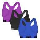 Kit Top Puma Nadador Sem Costura - Feminino - 3 Unidades - Foto 2