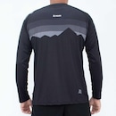 Camisa de Ciclismo HUPI Manga Longa New Shadow All Black - Unissex - Foto 2