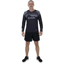 Camisa de Ciclismo HUPI Manga Longa New Shadow All Black - Unissex - Foto 4