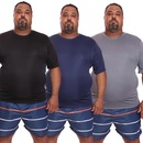 Kit de Camisas Térmica Dellas Fit Dry Fit Plus Size com Proteção Solar Uv - 3 Unidades - Masculina - Foto 1