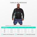 Camisa Térmica Dellas Fit Dry Fit Plus Size Manga Longa com Proteção Solar Uv - Masculina - Foto 3