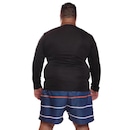 Camisa Térmica Dellas Fit Dry Fit Plus Size Manga Longa com Proteção Solar Uv - Masculina - Foto 2