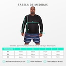 Camisa Térmica Dellas Fit Dry Fit Plus Size Manga Longa com Proteção Solar Uv - Masculina - Foto 3