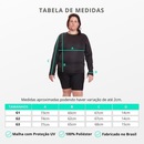 Kit de Camisas Térmica Dellas Fit Dry Fit Plus Size Manga Longa com Proteção Solar Uv - 3 Unidades - Feminina - Foto 3