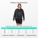 Camisa Térmica Dellas Fit Dry Fit Plus Size Manga Longa com Proteção Solar Uv - Feminina - Foto 3