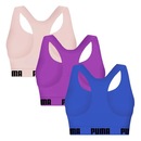 Kit Top Puma Nadador Sem Costura - Feminino - 3 Unidades - Foto 2