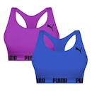 Kit Top Puma Nadador Sem Costura - Feminino - 2 Unidades - Foto 1