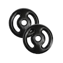 Par de Anilha Nova Era Emborrachada Vazada - 5Kg - Foto 1