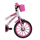 Bicicleta Aro 16 Athor Baby Lux Princess - Freio V-Brake - Marcha Única - Infantil - Foto 2