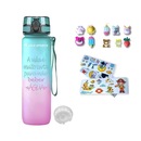 Garrafa Gold Sports All Day Siliconada com Filtro -1 Litro + Bottons e Adesivos - Foto 1