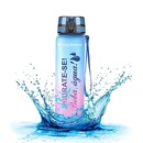 Garrafa Squeeze Gold Sports All Day Siliconada com Filtro - 1Litro - Foto 2