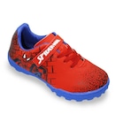 Chuteira Society Dray Marvel Homem-Aranha - Infantil - Foto 1