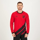 Camisa do Athlético Paranaense Manga Longa I 2023 Umbro - Masculina - Foto 1