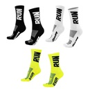 Kit Meias Cano Médio HUPI Corrida Run - 3 Pares - Unissex - Foto 1