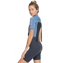 Shorts John Roxy Manga Curta Prologue 2/2 Back Zip Cloud Black Powder Grey Sunglow - Feminino - Foto 2