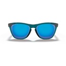 Óculos de Sol Oakley Frogskins Polarizado Sapphire Prizm Cristal Black - Unissex - Foto 4