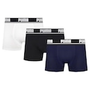 Kit Cuecas Boxer Puma Cotton - 3 Unidades - Adulto - Foto 1