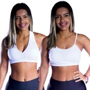 Kit de Top Nadador com Bojo Suplex Alcinha Fitness - 2 unidades - Feminino - Foto 1