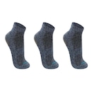 Kit Meia Sapatilha Pilates Lupo Antiderrapante - 3 Pares - Foto 1