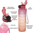 Squeeze Gold Sports Plástica Fitness Siliconada II com Canudo - 900ml - Foto 3