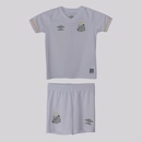 Kit de Uniforme do Santos I 2023 Umbro - Infantil - Foto 1