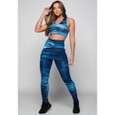 Calça Legging MVB Modas Suplex Saia Tapa Bumbum Estampada Cintura Alta - Feminina - Foto 3