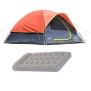 Kit Barraca de Camping 6 Pessoas Tulum Coleman + Colchão Inflável - Foto 1