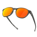 Óculos de Sol Oakley Unissex Reedmace Matte Grey Smoke Prizm Ruby Polar - Foto 5