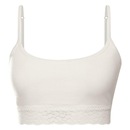 Top Fitness She Alças Cotton Orgânico Rendado - Feminino - Foto 1