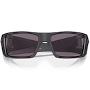 Óculos de Sol Unissex Oakley Heliostat Matte Black Prizm Grey - Foto 4