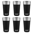 Kit de Copos Térmico Coleman com Tampa - 600ml - 6 Unds Preto - Foto 1