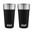 Kit de Copos Térmico Coleman com Tampa - 600ml - 2 Unds Preto - Foto 1