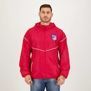 Jaqueta Corta Vento com Capuz Atlético de Madrid Futfanatics - Masculina - Foto 1