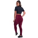 Calça Legging Mvb Modas Veludo Cotelê Cintura Alta - Feminina - Foto 4