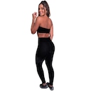 Calça Legging MVB Modas Veludo Molhado Cintura - Feminina - Foto 4