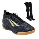 Kit Penalty: Chuteira Futsal Brasil 70 Locker XXI + Meião - Adulto - Foto 1