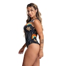 Body Fitness MVB Modas Collant Suplex Estampado - Feminino - Foto 2