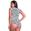 Body Fitness MVB Modas Collant Suplex Estampado - Feminino - Foto 2