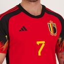 Camisa Bélgica Home 2022 7 De Bruyne adidas - Masculina - Foto 4