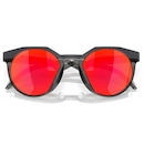 Óculos de Sol Unissex Oakley HSTN Matte Carbon Prizm Ruby 0252 - Foto 5