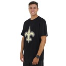 Camiseta Extra Grande New Era New Orleans Saints NFL Black - Masculina - Foto 1