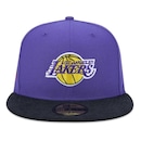 Boné Aba Reta New Era Los Angeles Lakers 5950 Core - Strapback - Adulto - Foto 3