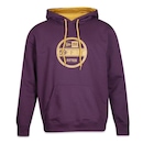 Blusão de Moletom com Capuz New Era Básico Sazonal Duo Branded Bordô - Masculino - Foto 1