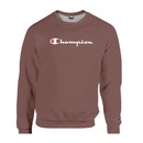 Blusão de Moletom Champion Felpado Gola Logo Script Ink Leather - Masculino - Foto 1