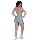 Macaquinho Fitness Orbis Curto Textura Mini Canelado Brilho com Bojo Modelador - Feminino - Foto 2